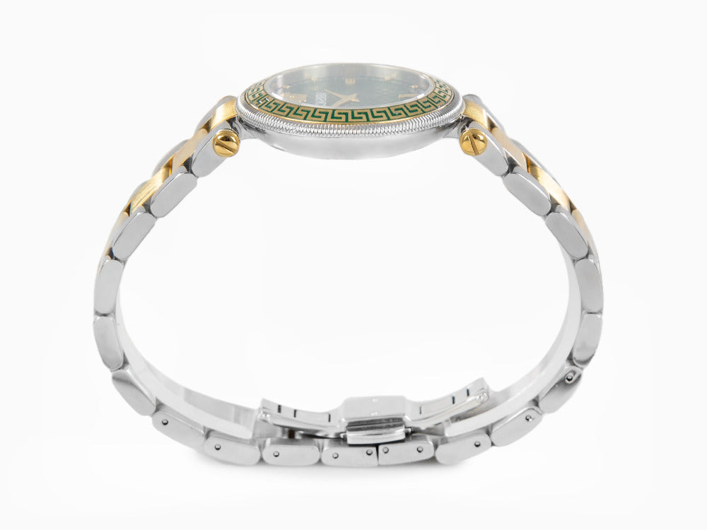 Reloj de Cuarzo Versace Reve, PVD Oro, Verde, 35 mm, Cristal Zafiro, VE8B00524