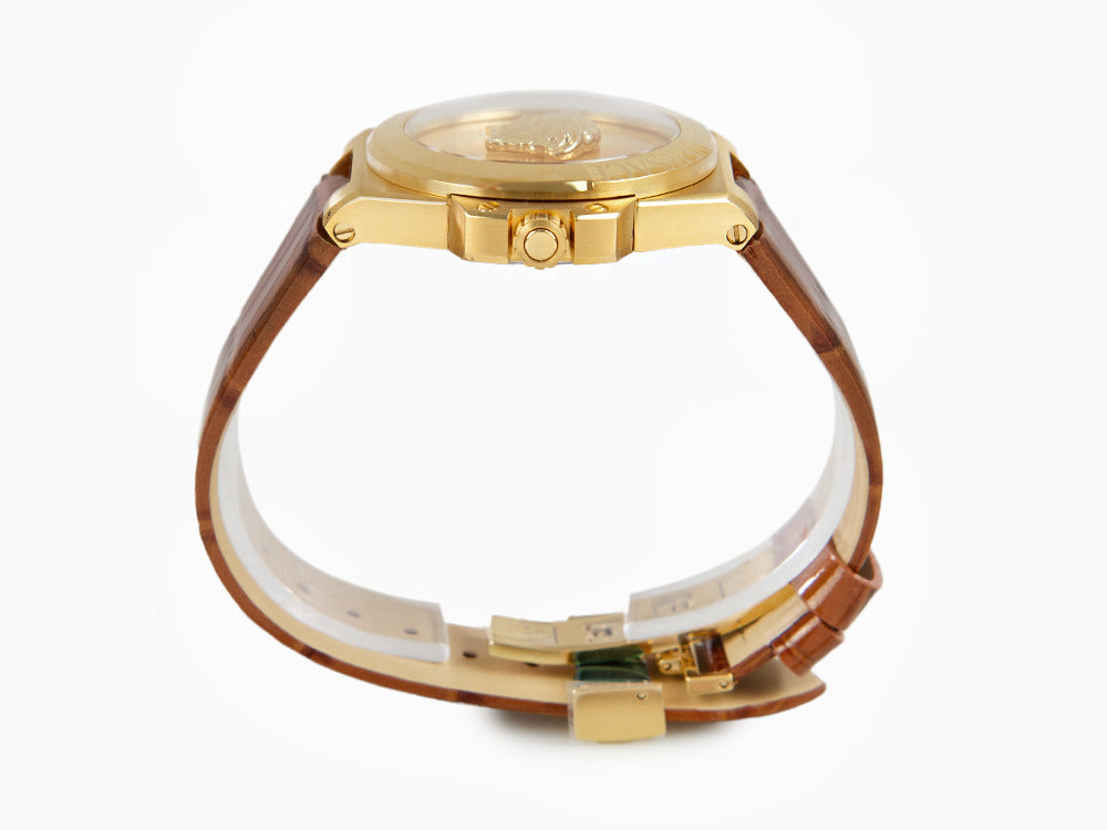 Reloj de Cuarzo Versace HerA, PVD Oro, Dorado, 37 mm, Cristal Zafiro, VE8D00224