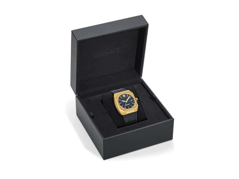 Reloj de Cuarzo Versace Antares, PVD Oro, Negro, 44 x 41.5 mm, VE8F00224