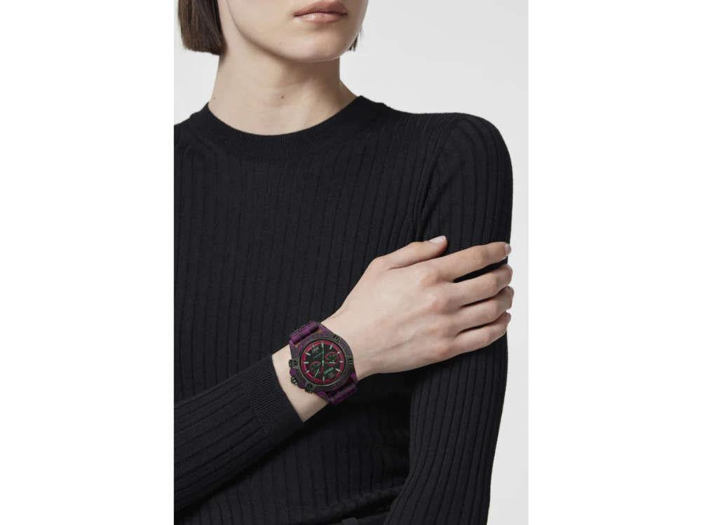 Reloj de Cuarzo Versace Icon Active, Policarbonato, Negro, 44 mm, VE8P00224