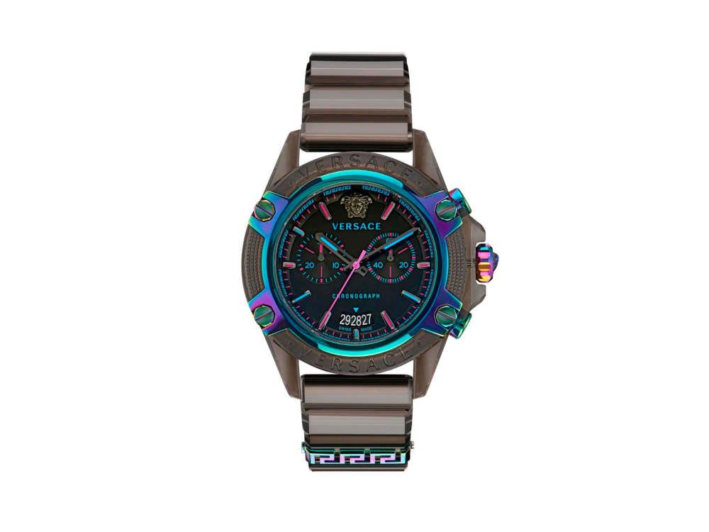 Reloj de Cuarzo Versace Icon Active, Policarbonato, Negro, 44 mm, VEZ701022