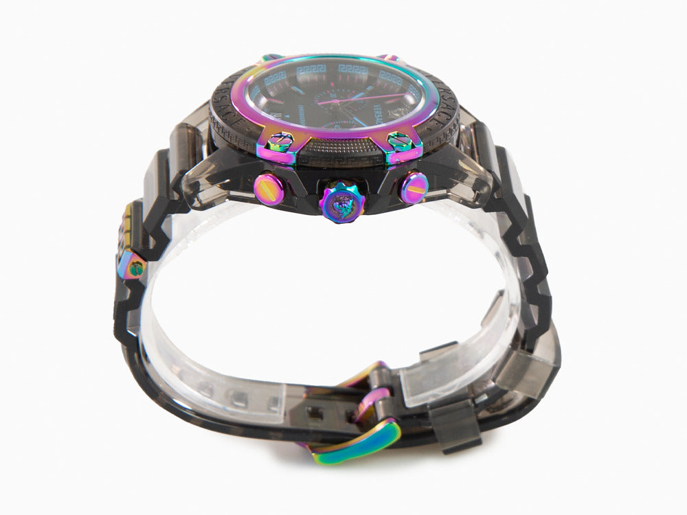 Reloj de Cuarzo Versace Icon Active, Policarbonato, Negro, 44 mm, VEZ701022