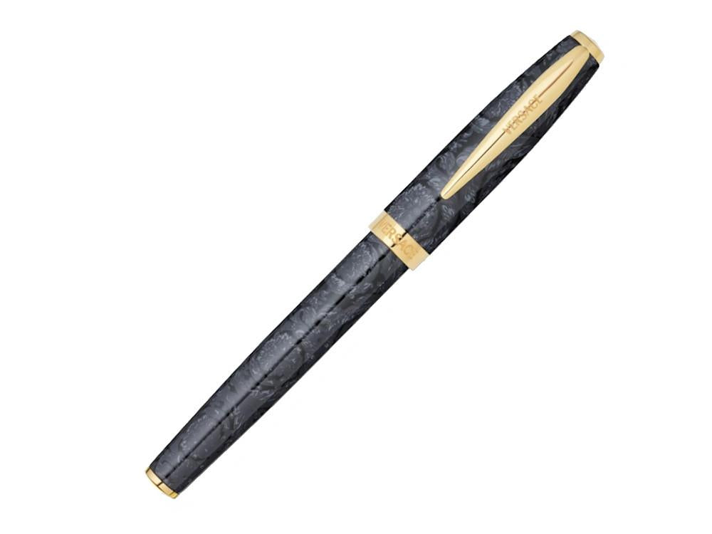 Roller Versace Barocco, Resina, Negro, PVD Oro, VRAD00624