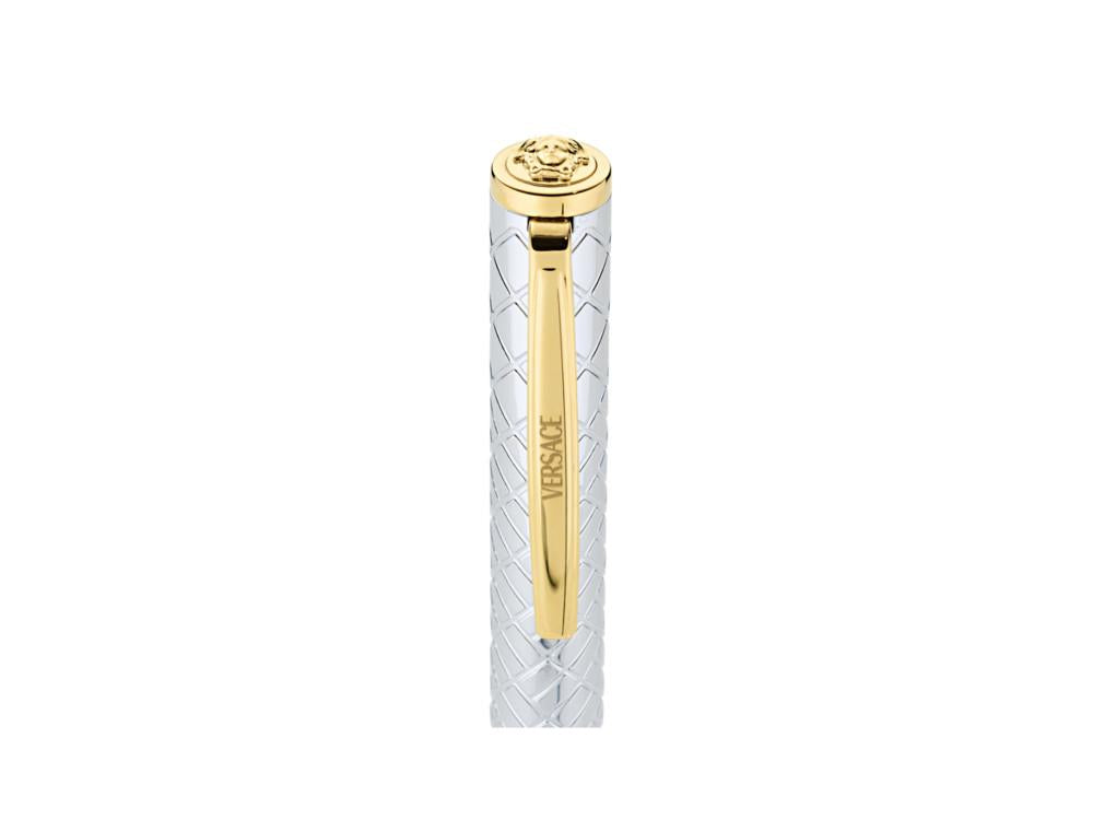 Bolígrafo Versace Reve, Acero, Plata, PVD Oro, VRSC00124