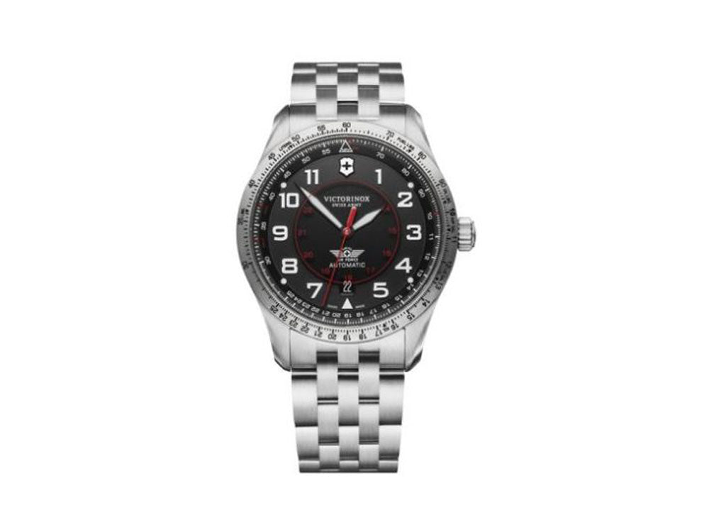 Reloj Automático Victorinox Airboss Mechanical, Negro, 42 mm, 10 atm, V241888