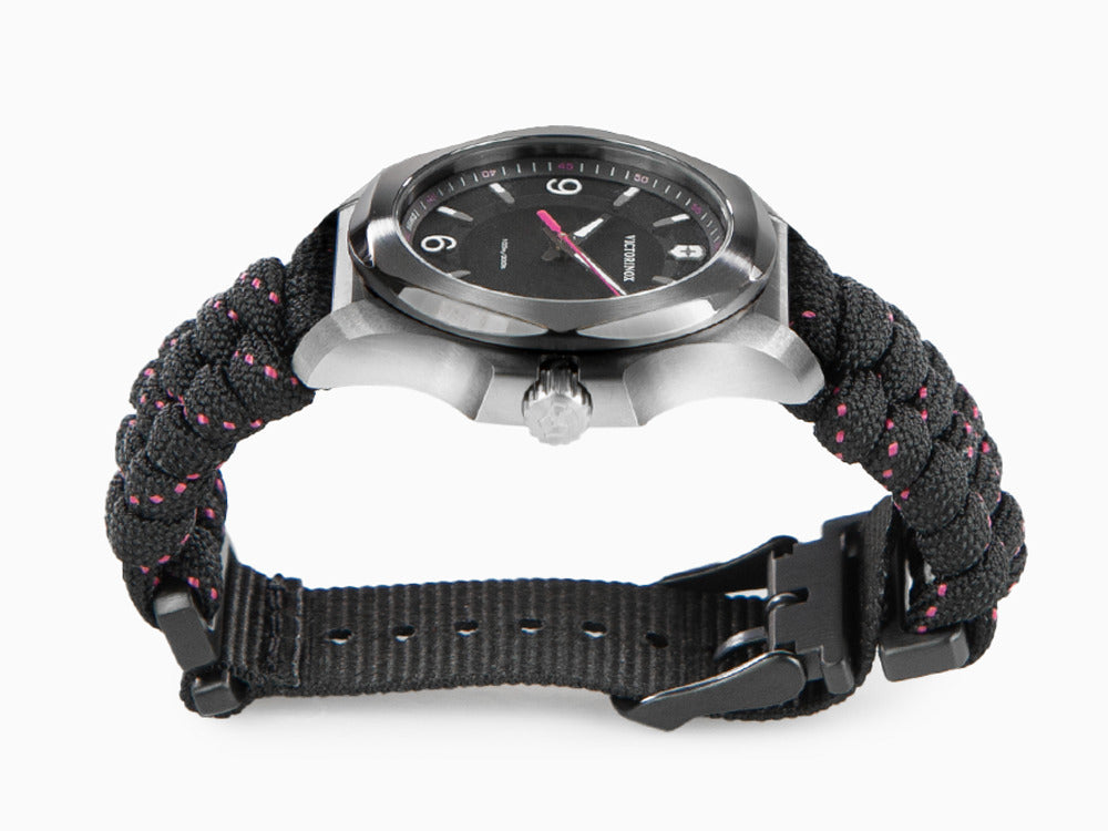 Reloj de Cuarzo Victorinox I.N.O.X. Ladies, Negro, 37mm, Paracord, V241918