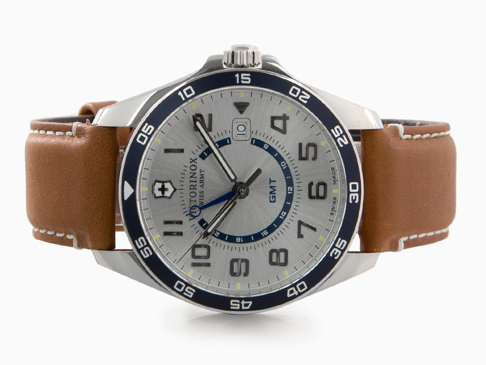 Reloj de Cuarzo Victorinox Fieldforce Classic GMT, Gris, 42 mm, V241931