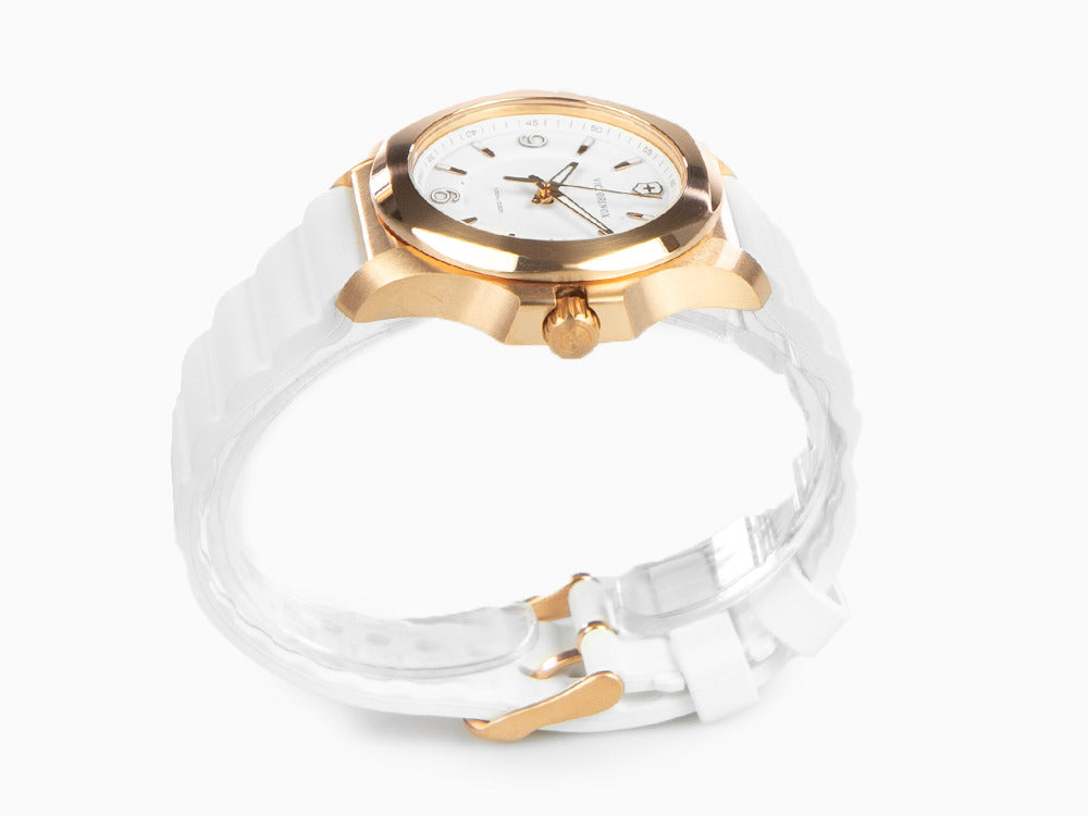 Reloj de Cuarzo Victorinox I.N.O.X. Ladies, Blanco, 37mm, Caucho, V241954