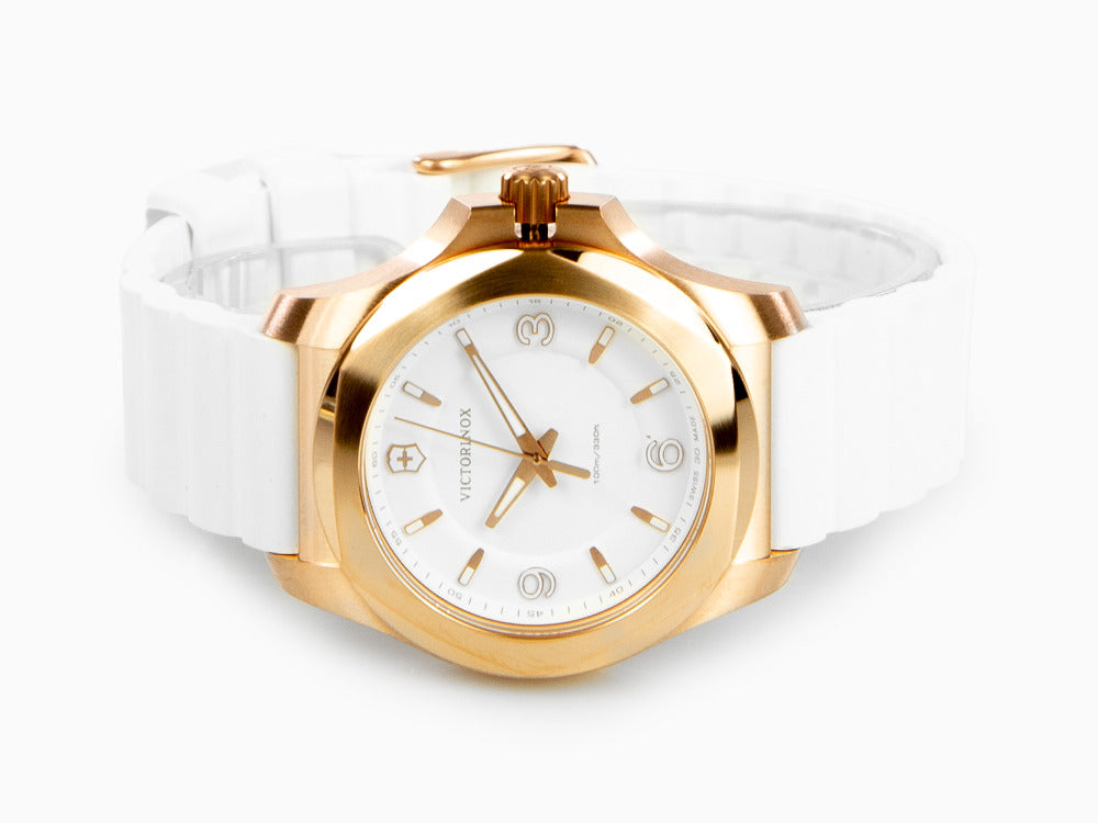 Reloj de Cuarzo Victorinox I.N.O.X. Ladies, Blanco, 37mm, Caucho, V241954