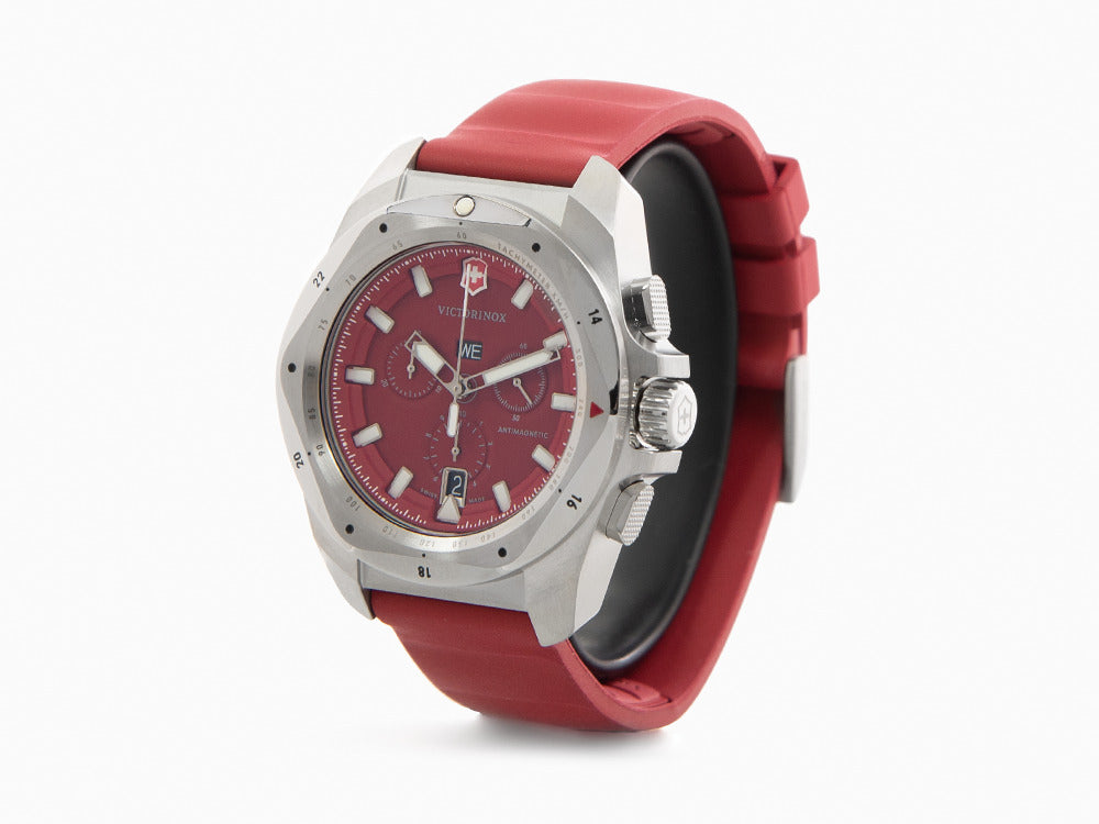 Reloj de Cuarzo Victorinox I.N.O.X. Chrono, Rojo, 43 mm, V241986