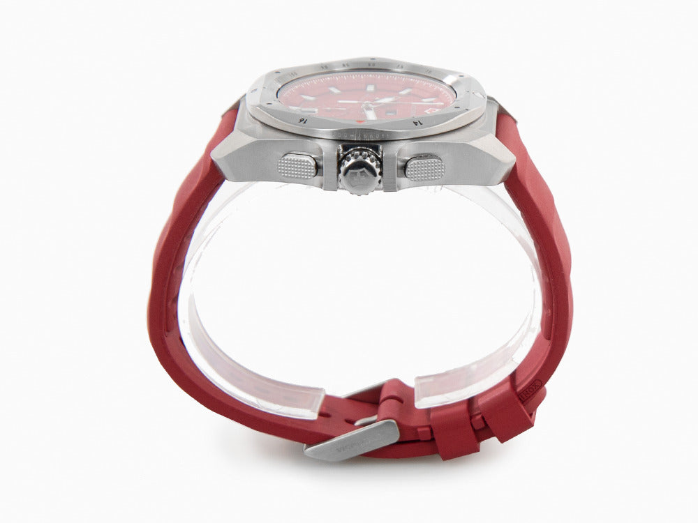 Reloj de Cuarzo Victorinox I.N.O.X. Chrono, Rojo, 43 mm, V241986