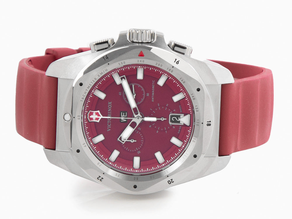 Reloj de Cuarzo Victorinox I.N.O.X. Chrono, Rojo, 43 mm, V241986