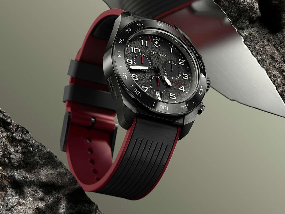 Reloj de Cuarzo Victorinox Swiss Army, Negro, 42 mm, Cronógrafo, V242051
