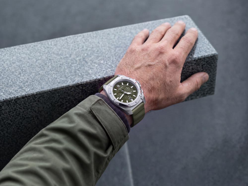 Reloj de Cuarzo Victorinox I.N.O.X Chrono, Verde, 43 mm, V242081