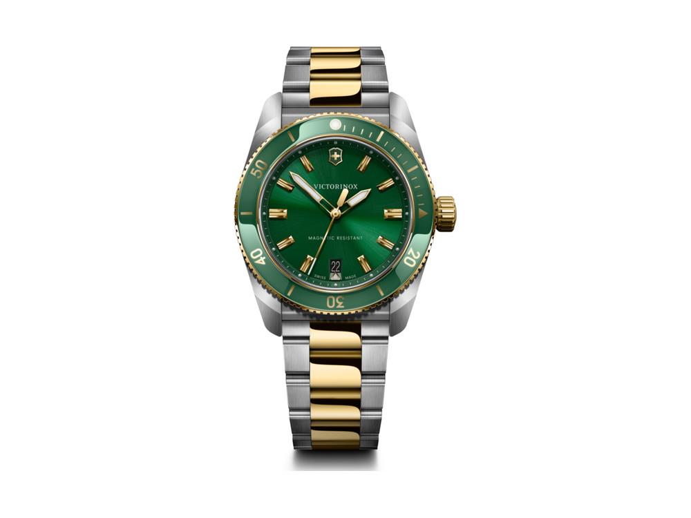 Reloj de Cuarzo Victorinox Maverick, Acero Inoxidable 316L, Verde, 39 mm,V242101