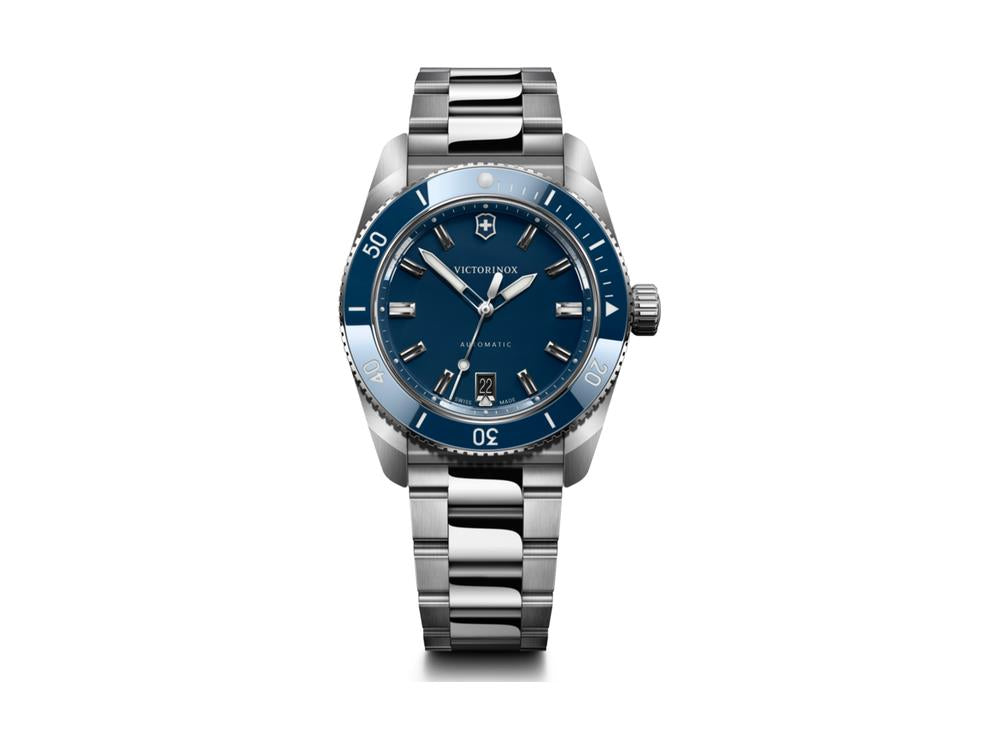 Reloj Automático Victorinox Maverick, Acero Inoxidable, Azul, 39 mm, V242106