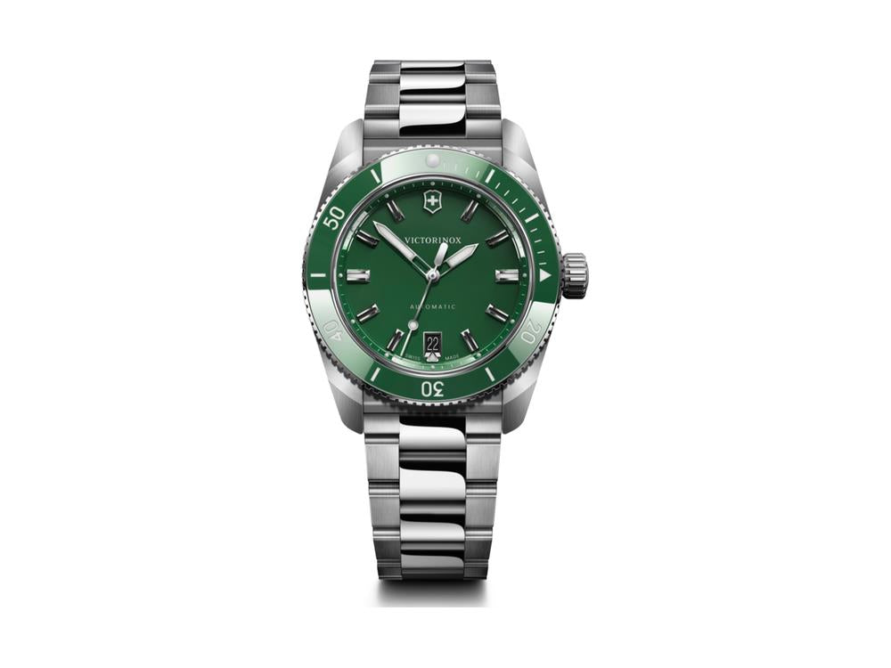 Reloj Automático Victorinox Maverick, Acero Inoxidable 316L, Verde, V242107