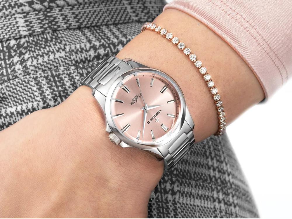 Reloj Automático Venezianico Redentore, 36 mm, Rosa, 1121503C