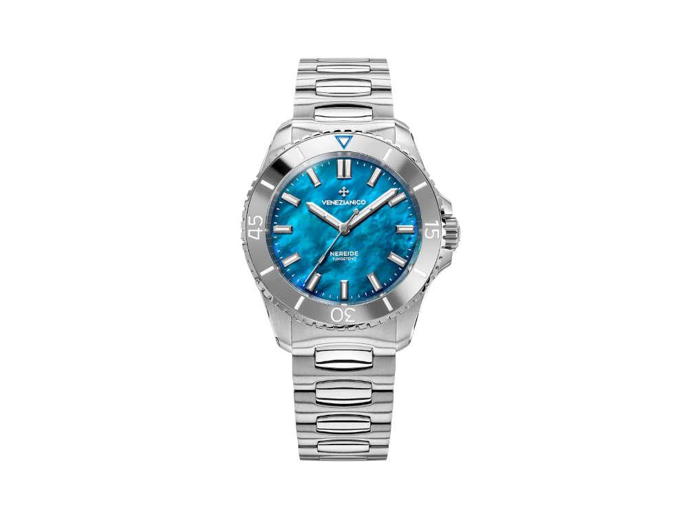 Reloj Automático Venezianico Nereide Tungsteno, 39 mm, Azul, 3121541C