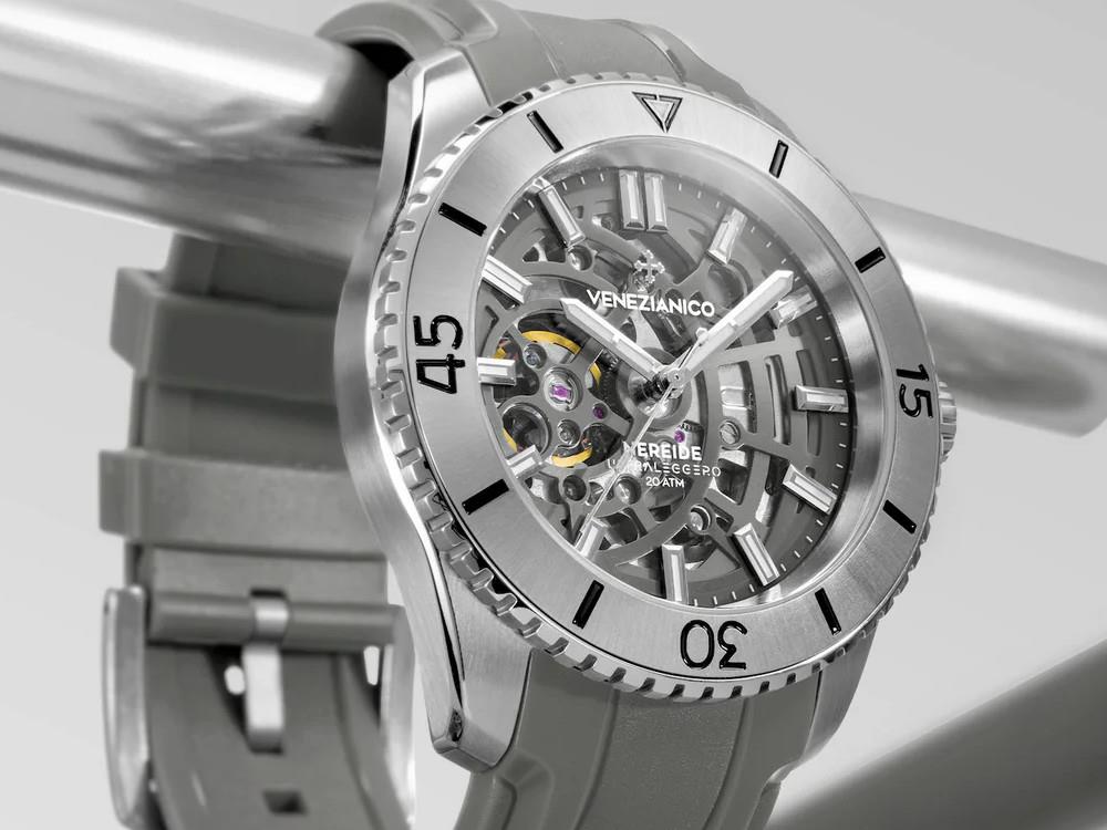 Reloj Automático Venezianico Nereide Ultraleggero, 42 mm, Gris, 3921508