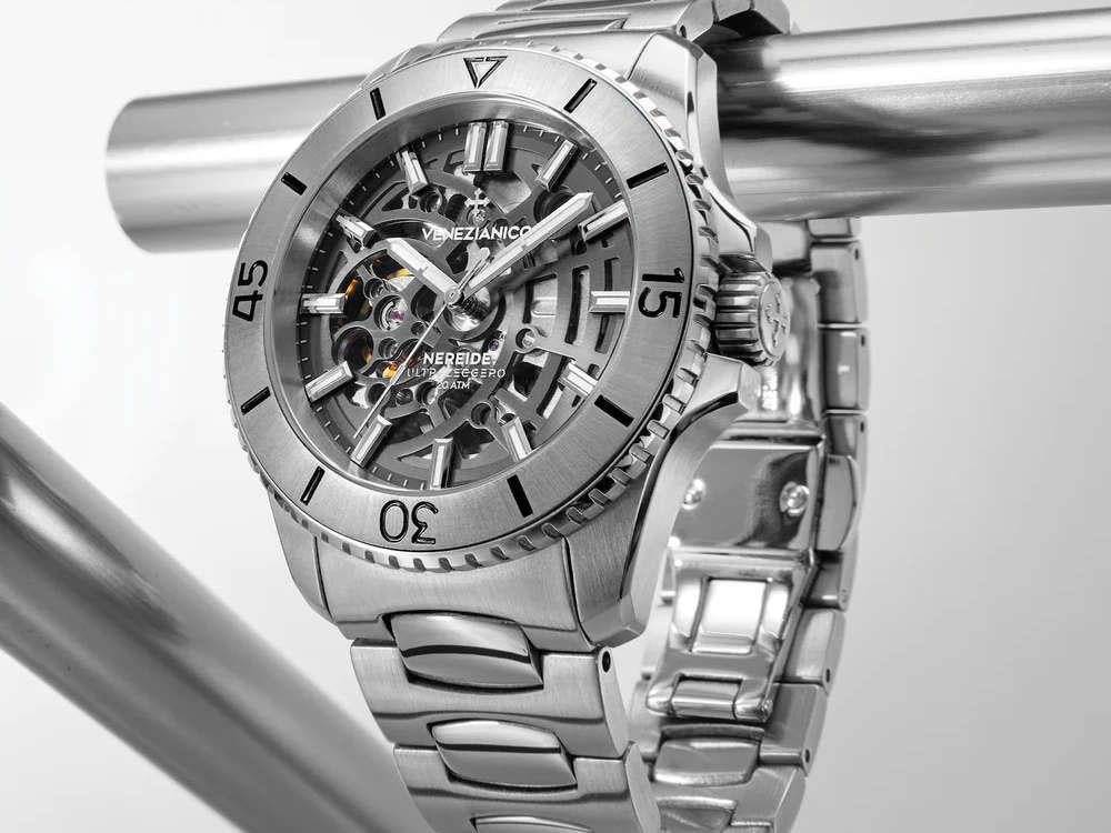 Reloj Automático Venezianico Nereide Ultraleggero 42 mm, Gris, 3921508C
