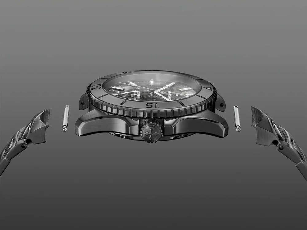 Reloj Automático Venezianico Nereide Ultraleggero, PVD, 42 mm, Gris, 3921509C