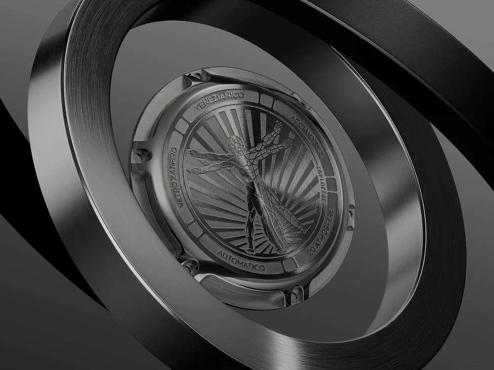 Reloj Automático Venezianico Nereide Ultraleggero, PVD, 42 mm, Gris, 3921509C