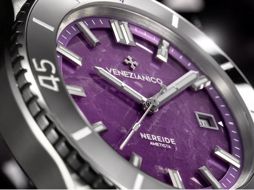 Reloj Automático Venezianico Nereide Ametista, 42 mm, Violeta, 4521545