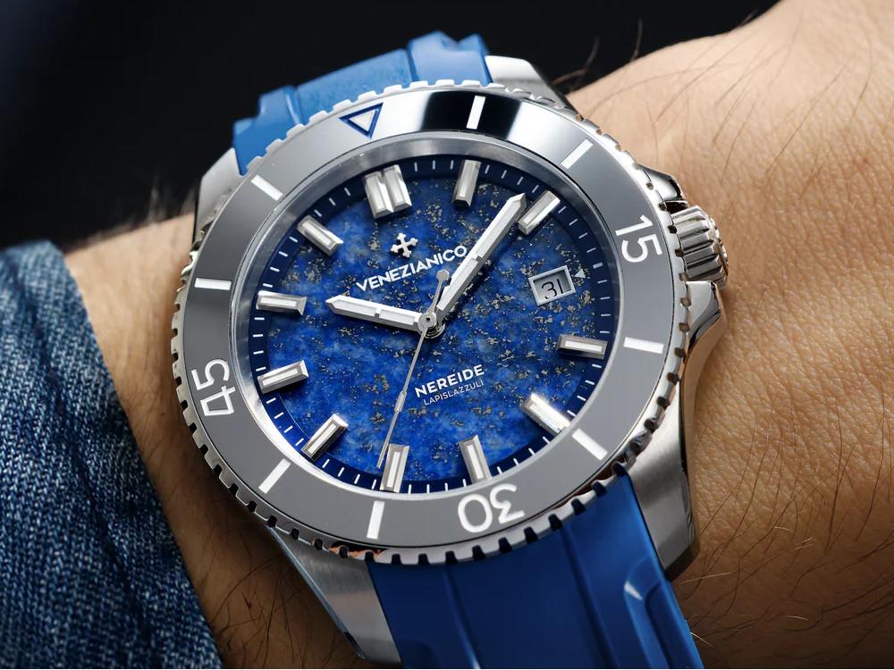 Reloj Automático Venezianico Nereide Lapislazzuli, 42 mm, Azul, 4521548