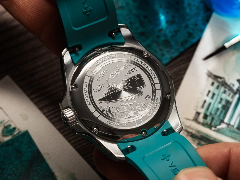 Reloj Automático Venezianico Nereide Verdigris, 42 mm, Turquesa, 4521549