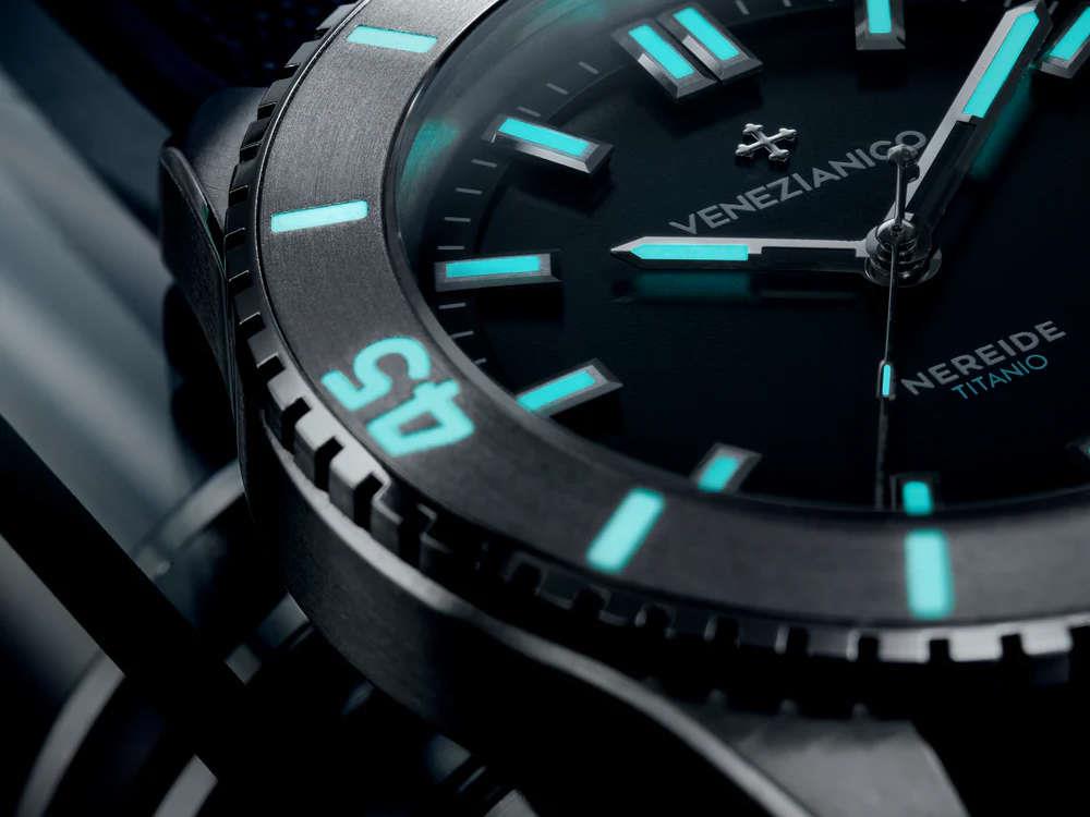 Reloj Automático Venezianico Nereide Titanio, 42 mm, Azul, 4521558