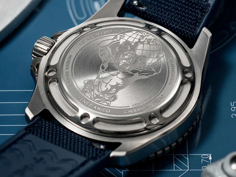 Reloj Automático Venezianico Nereide Titanio, 42 mm, Azul, 4521558