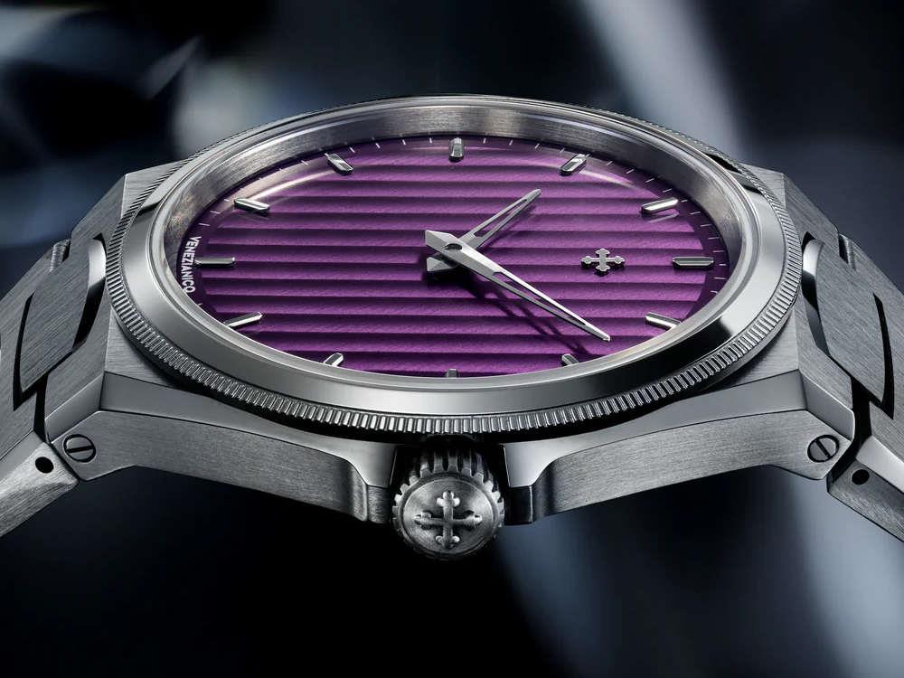 Reloj Automático Venezianico Arsenale, 40 mm, Violeta, 6221501C
