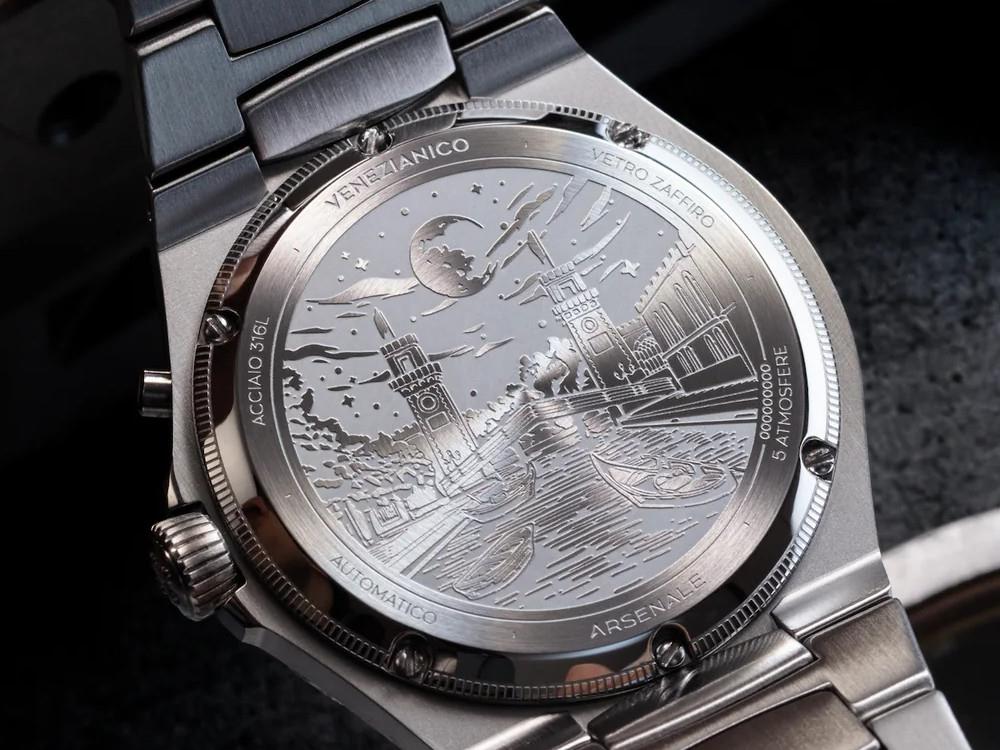 Reloj Automático Venezianico Arsenale Calendario, 40 mm, Burdeos, 6221581C