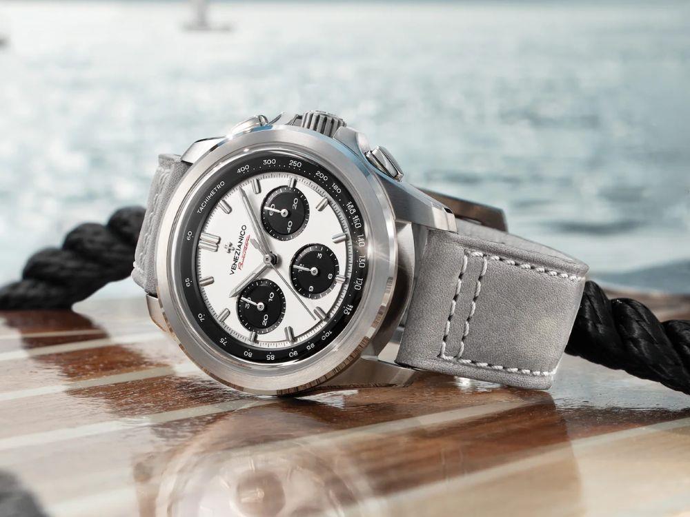 Reloj Automático Venezianico Bucintoro, 42 mm, Blanco, 8221510