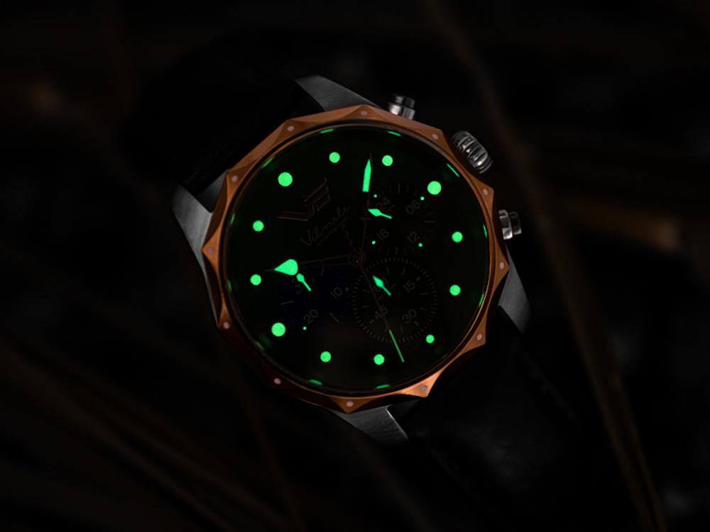 Reloj de Cuarzo Vostok Europe Vilnelė, Verde,Edición Limitada, JS20-125E752-L-GR