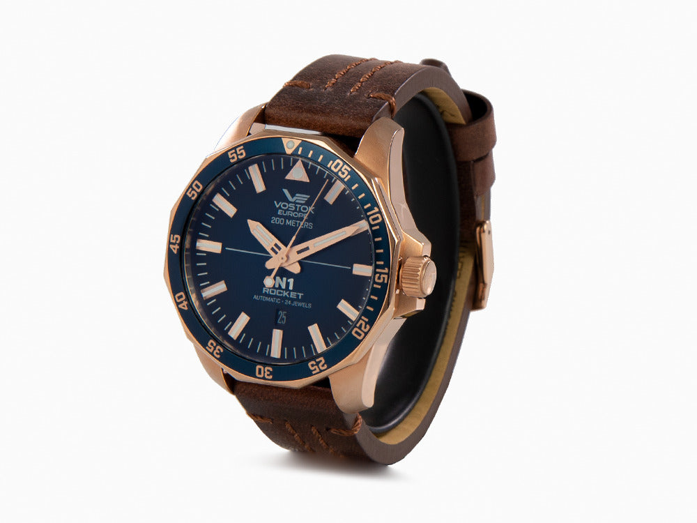 Reloj Automático Vostok Europe Rocket N-1, PVD, Azul, 46 mm, NH35A-225B616