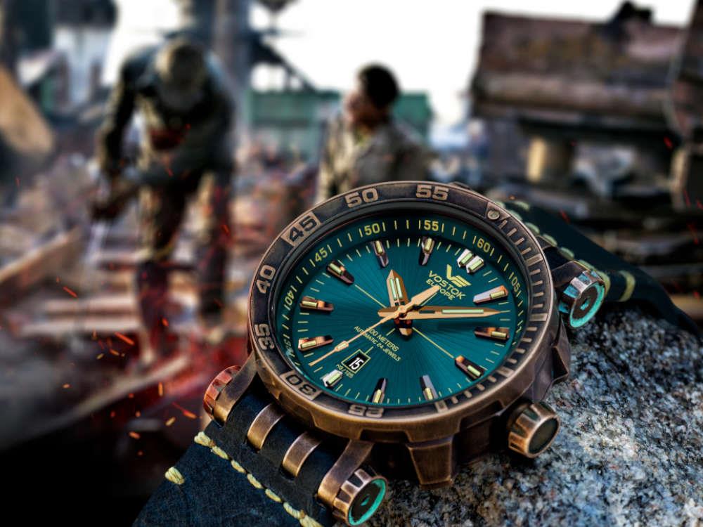 Reloj Automático Vostok Europe Energia, Bronce, Turquesa, NH35A-575O286