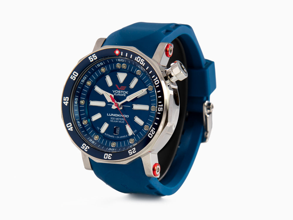Reloj Automático Vostok Europe Lunokhod-2, Azul, 49 mm, Tritio, NH35A-620A634