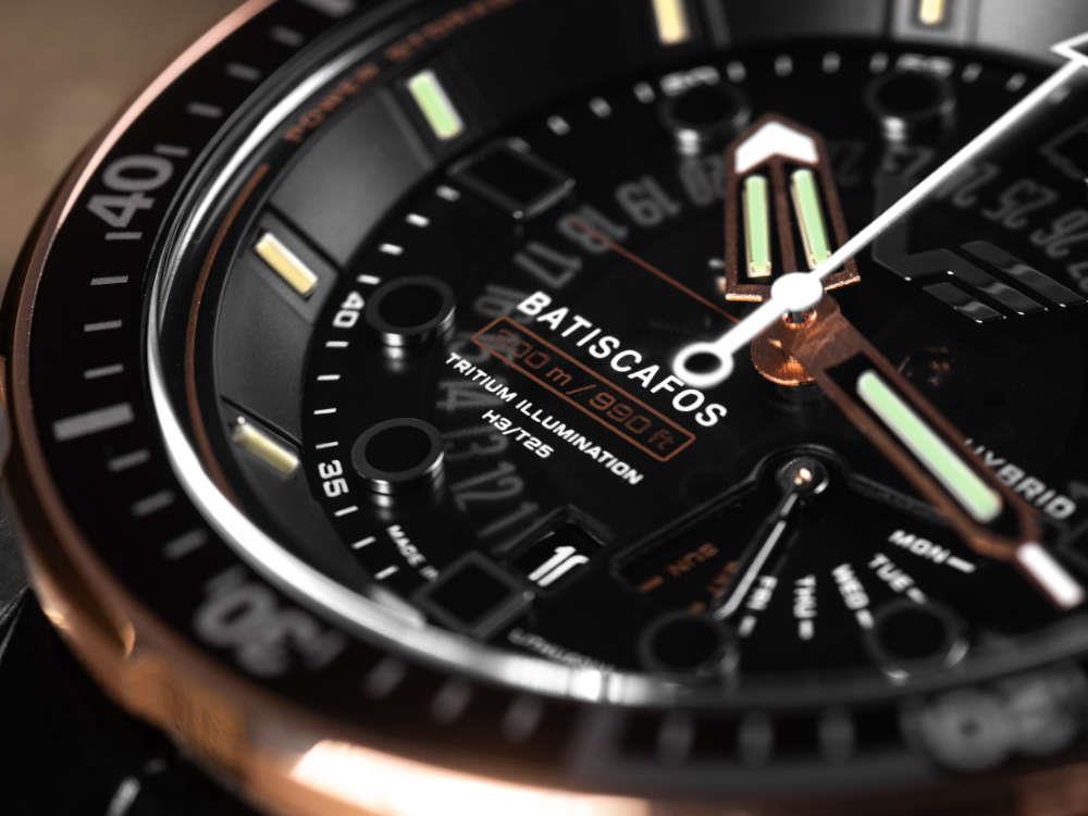 Reloj de Cuarzo Vostok Europe Batiscafos, Negro, 49.7 mm, PX84-511E769-L-BK