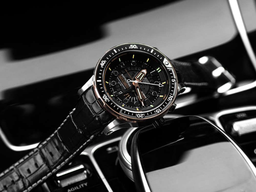 Reloj de Cuarzo Vostok Europe Batiscafos, Negro, 49.7 mm, PX84-511E769-L-BK