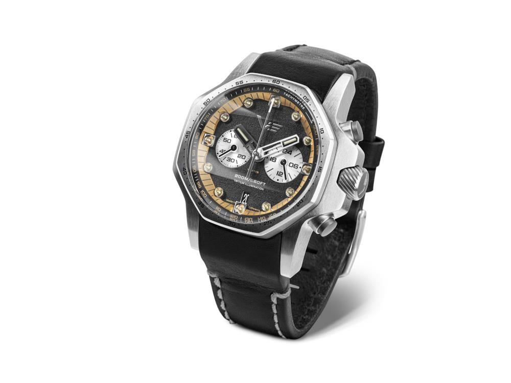 Reloj de Cuarzo Vostok Europe Atomic Age, 48 mm, Tritio, Crono, VK64-640A698