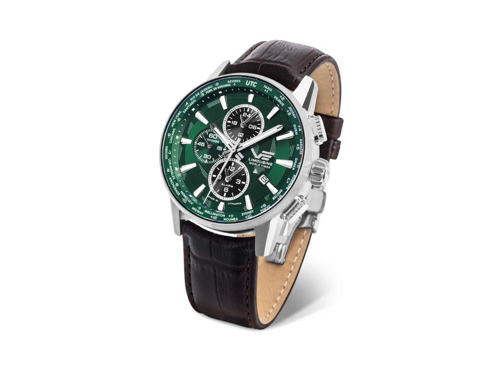Reloj Cuarzo Vostok Europe Limousine World Timer Edición Limitada YM26-561A790