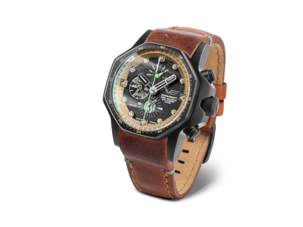 Reloj de Cuarzo Vostok Europe Atomic Age, 48 mm, Multifunctional, YM86-640C697