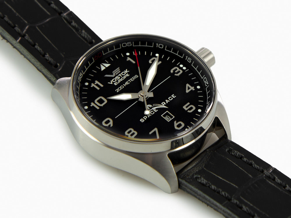 Reloj Automático Vostok Europe Space Race, Negro, 47 mm, YN55-325A662-L-BK