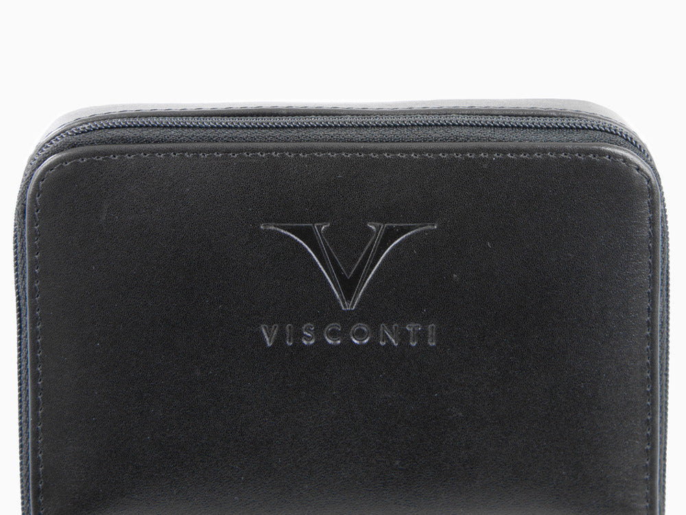 Estuche Visconti Accesorios, Piel, Rígido, 6 Artículos, Negro, KL40-06