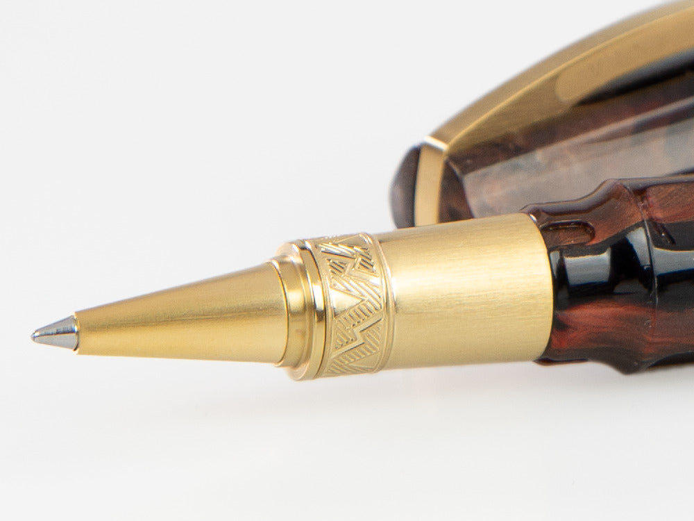 Roller Visconti Mirage Mythos Apollo, PVD Oro, Marrón KP07-08-RB
