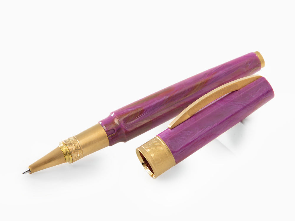 Roller Visconti Mirage Mythos Afrodite, PVD Oro, Morado KP07-14-RB