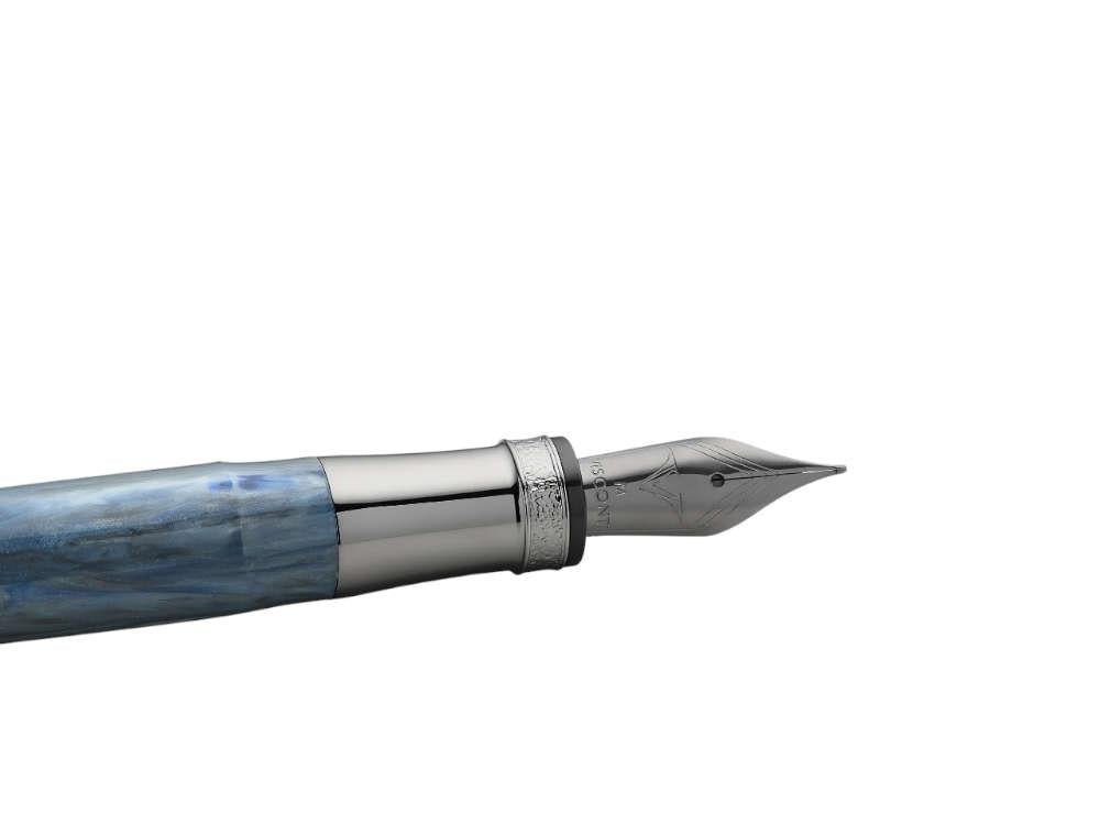 Pluma Estilográfica Visconti Comedia Caronte, Azul, Rutenio, KP10-54-FP