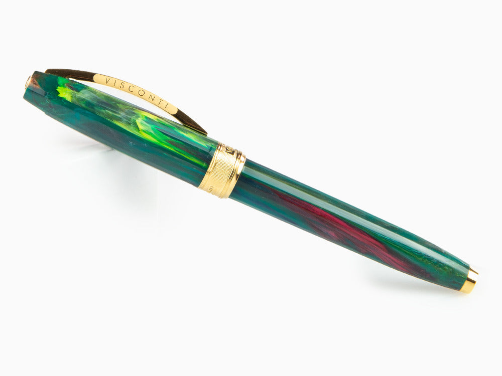 Set Roller Visconti Van Gogh The Novel Reader, PVD Oro, Verde, KP12-20-RB